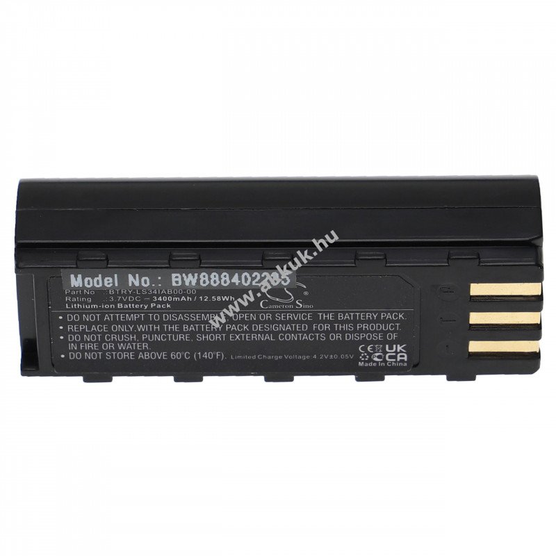 Helyettesítõ akku Symbol LS3578 típus 21-62606-01 3400mAh