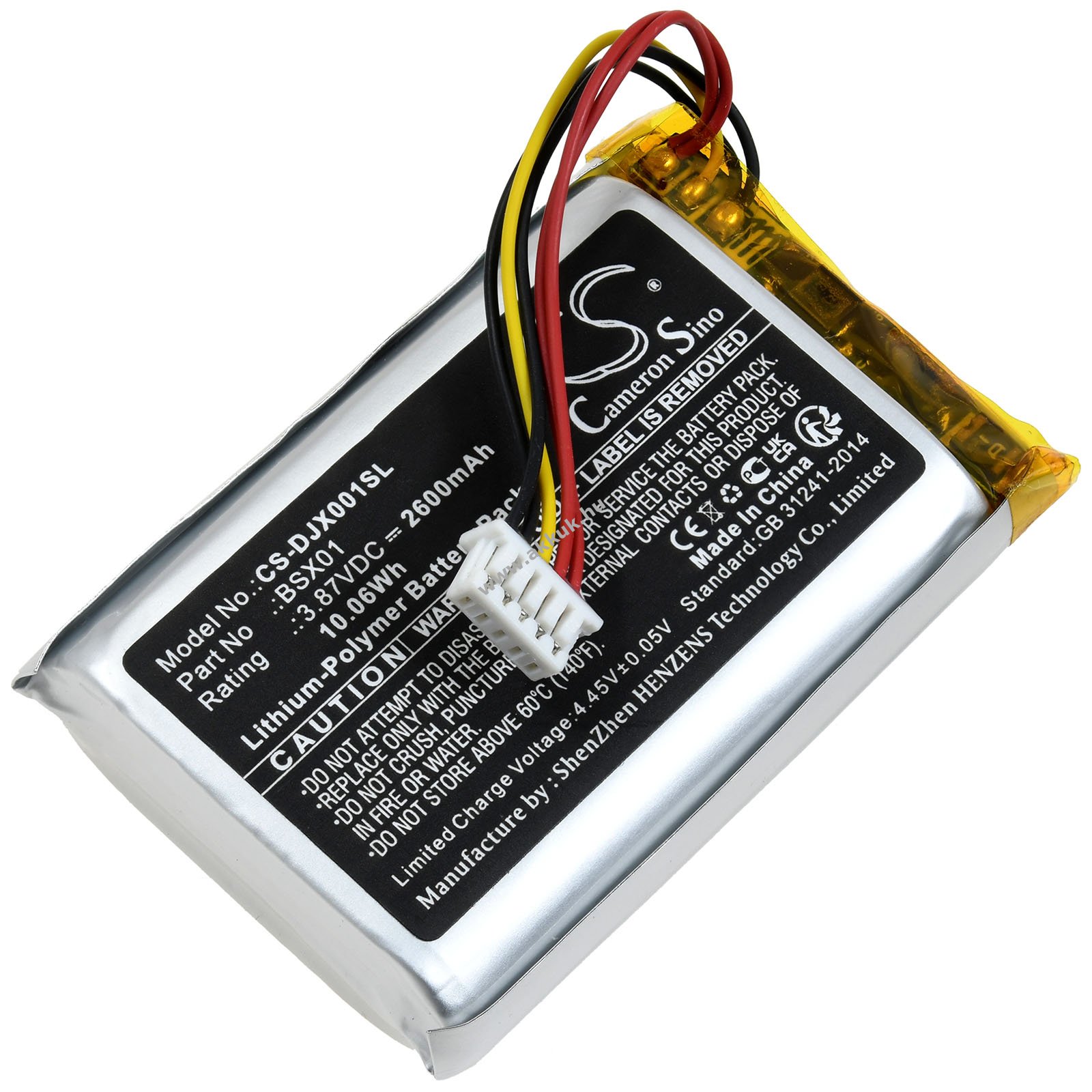 Powery Helyettesítő Töltőtok Akku Für Dji Mic Asb01