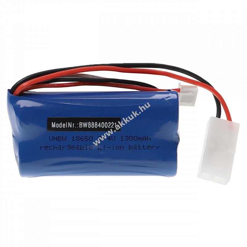 Helyettesítõ modell / RC Akku 7.4V, Li-Ion, 1300mAh, KET-2P csatlakozó