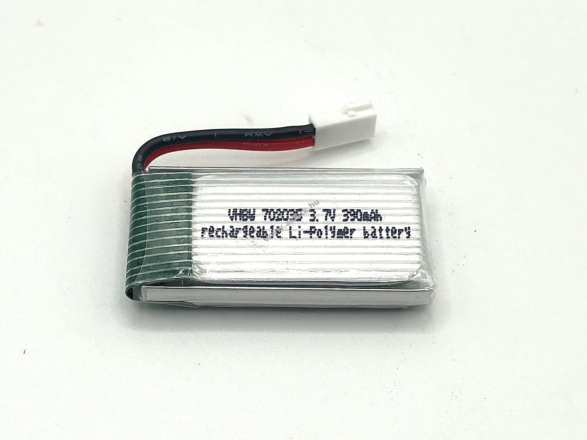 Helyettesítõ modell akku Li-Po, 3.7V, 390mAh, csatlakozó: XH 2.54