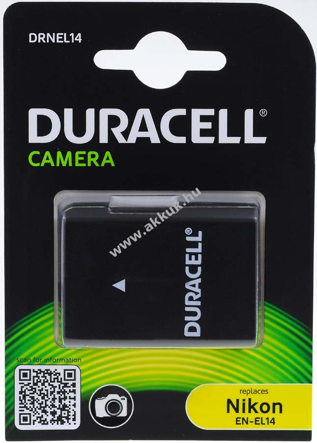Duracell akku Nikon típus EN-EL14 1100mAh (Prémium termék)