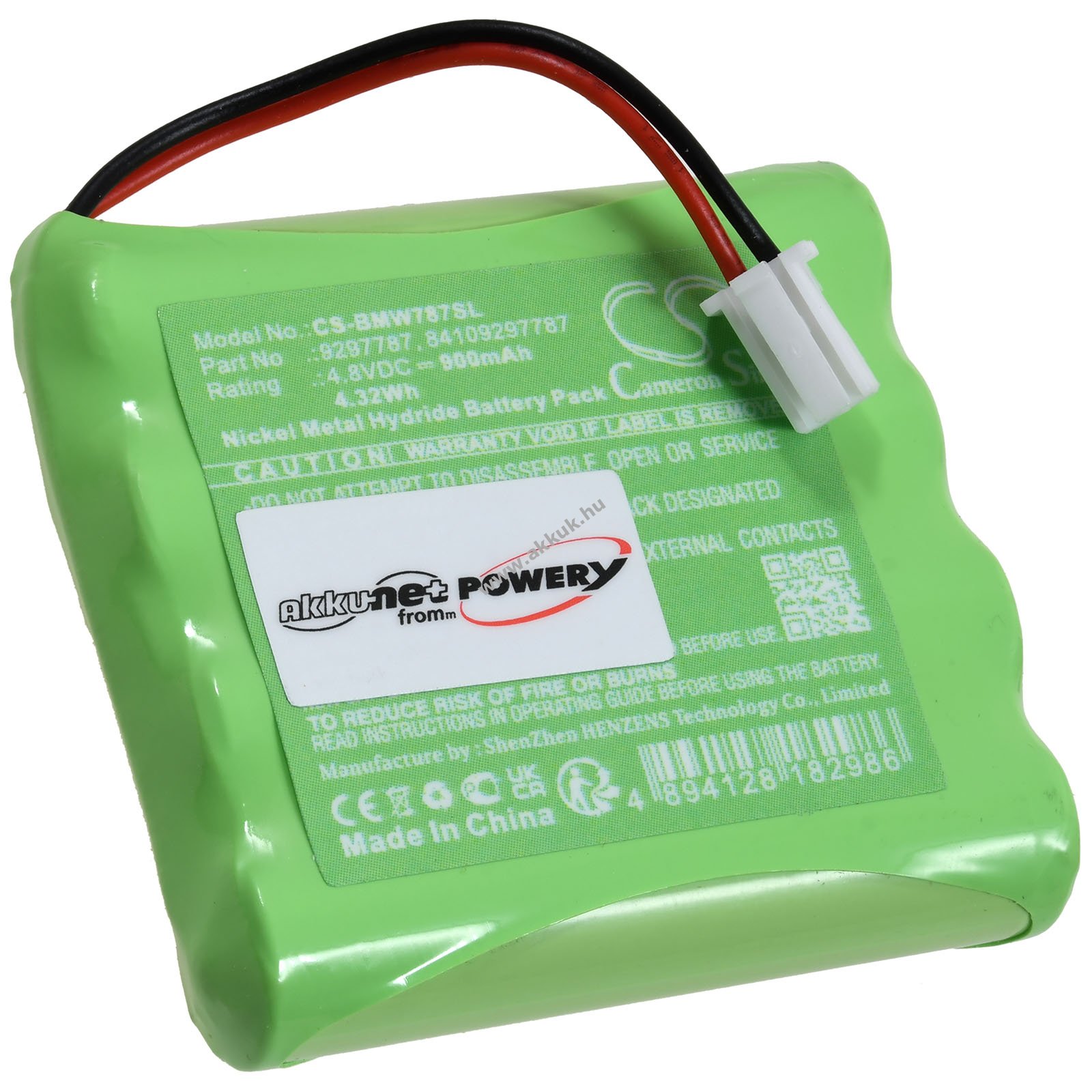 BMW F13 (6er) helyettesítő telematika akku 7,4V 900mAh 4Wh NiMH