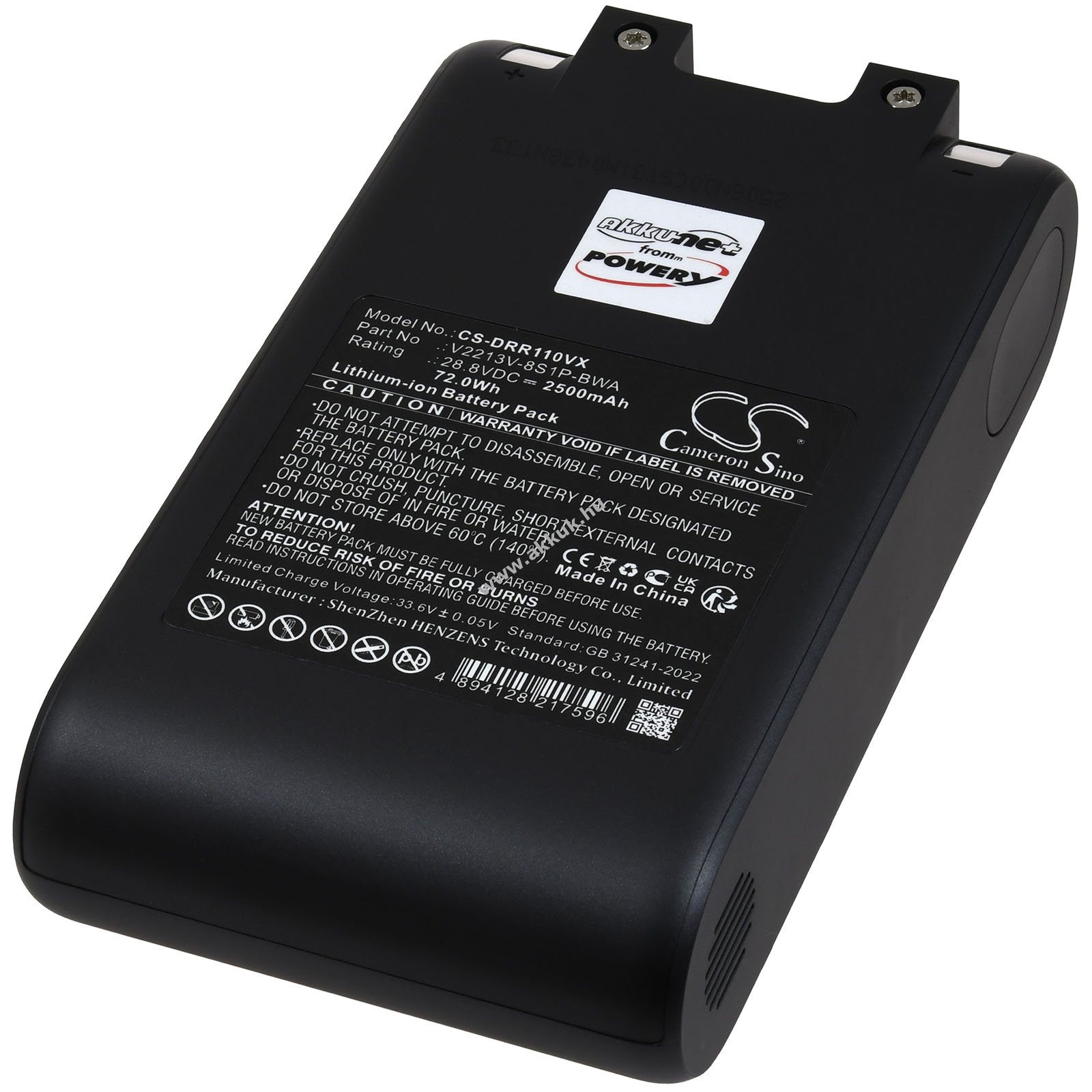 Kompatibilis akku Dreame típus V2213V-8S1P-BWA