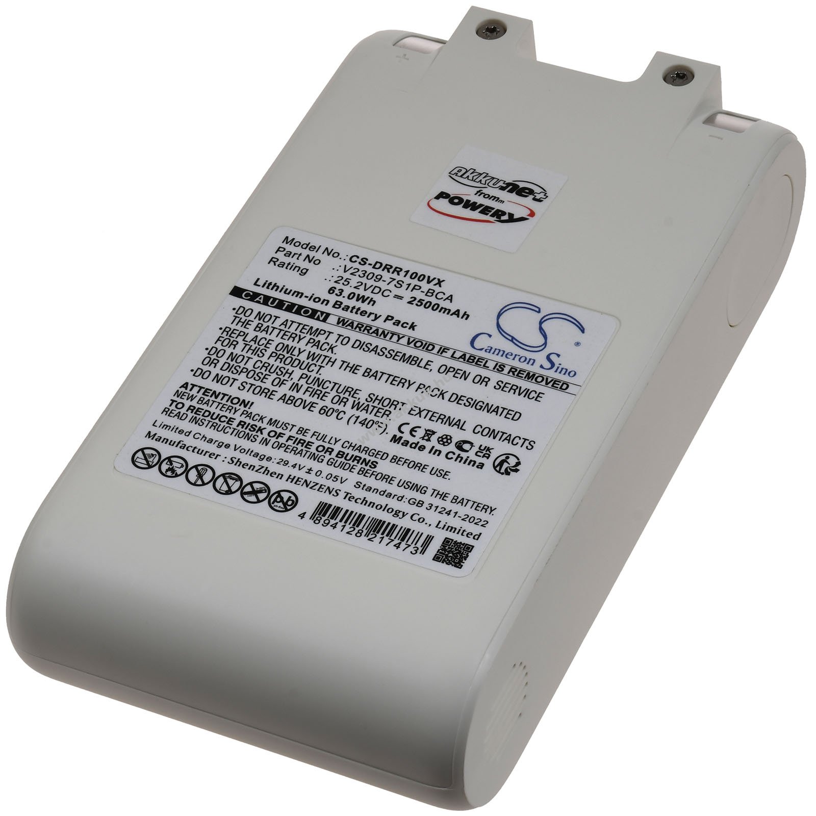 Kompatibilis akku Dreame típus V2309-7S1P-BCA