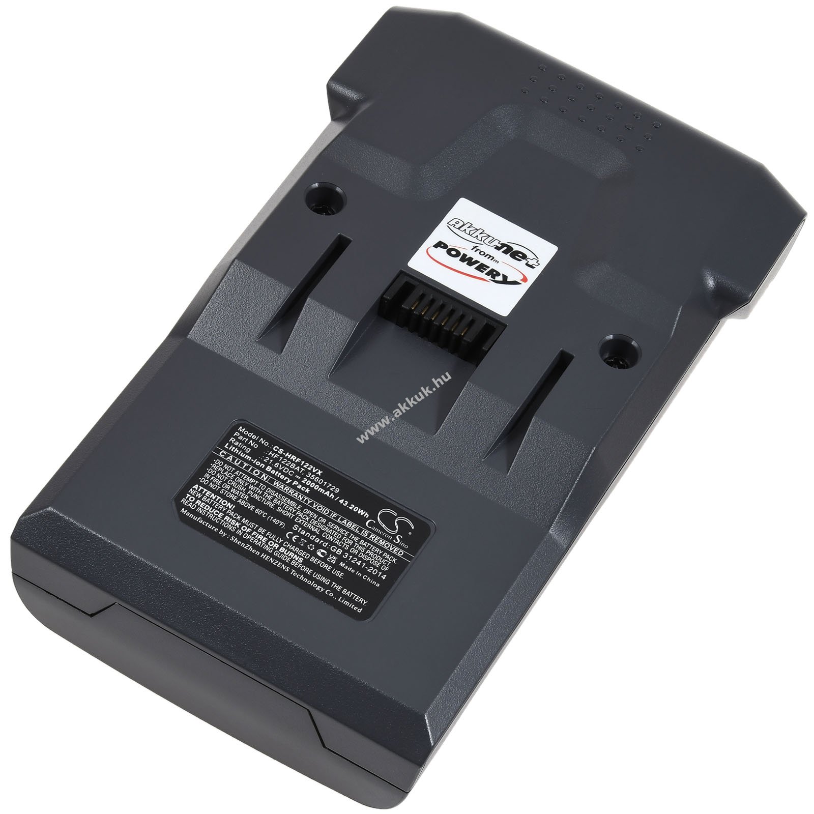 Helyettesítő akku Hoover HF122MPA 011 HF122PTA 011 porszívó