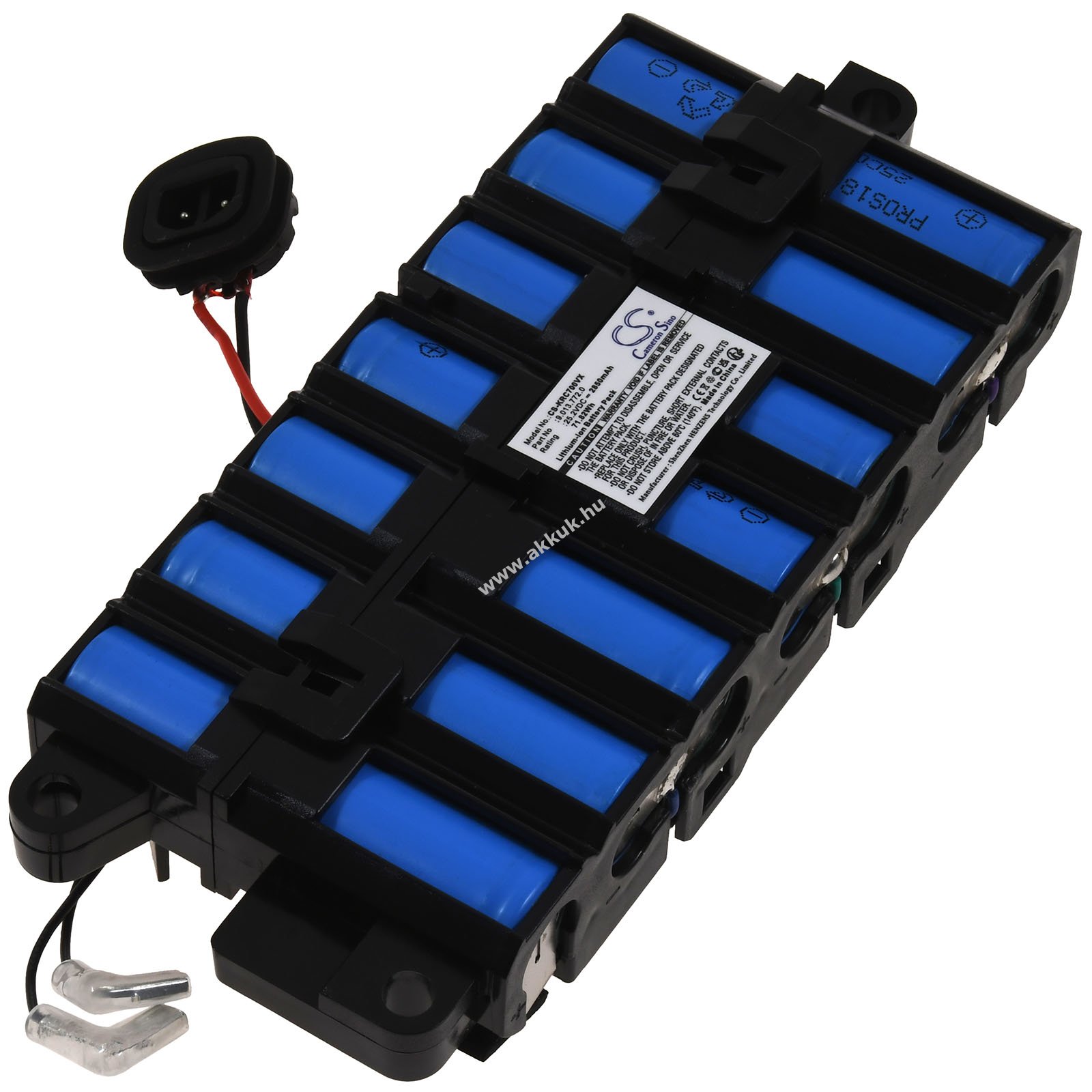 Kärcher típus 9.013.772.0 helyettesítő akku 25,2V 2850mAh 72Wh Li-Ion