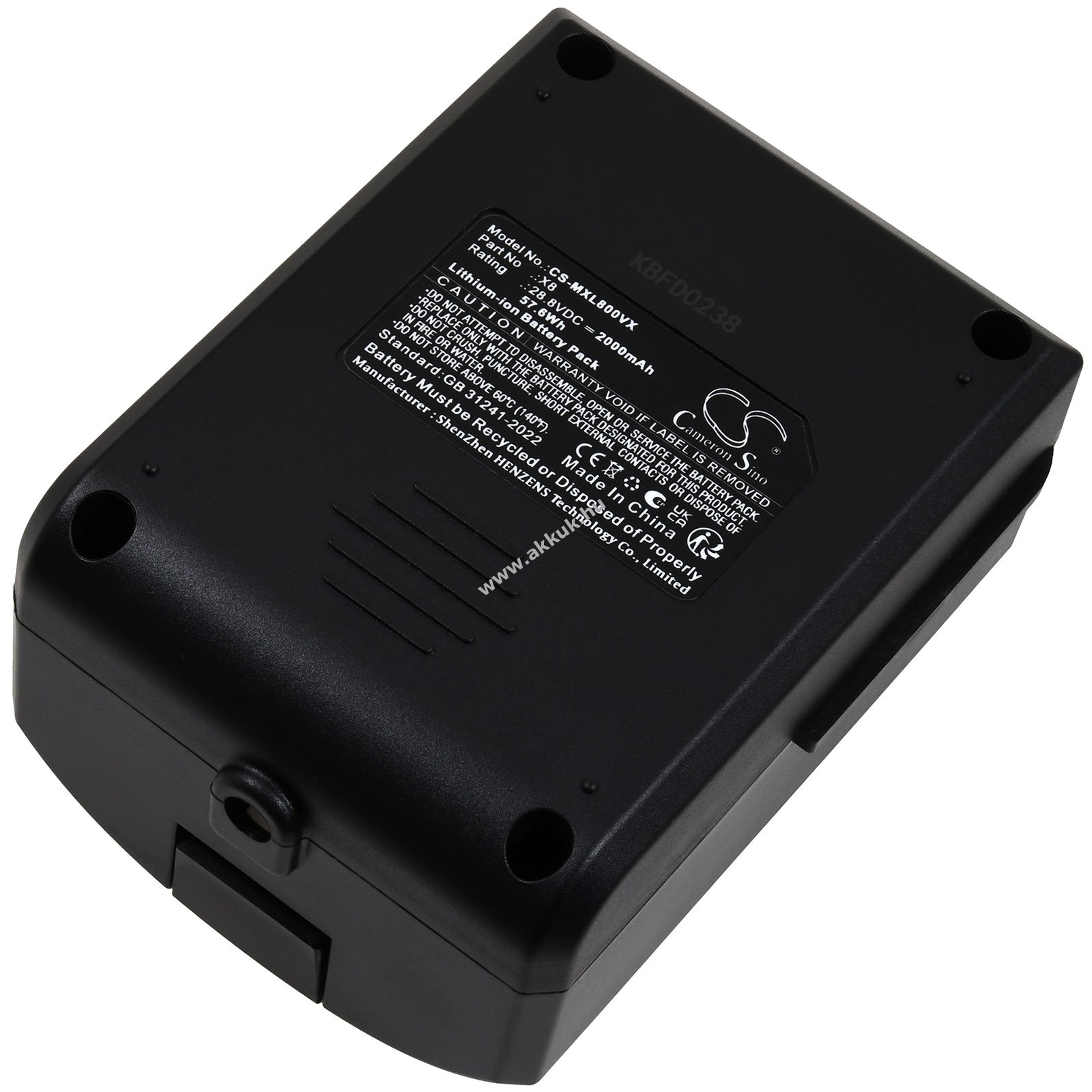 Moosoo X8 Pro helyettesítő vezeték nélküli porszívó akku 28,8V 2000mAh 58Wh Li-Ion