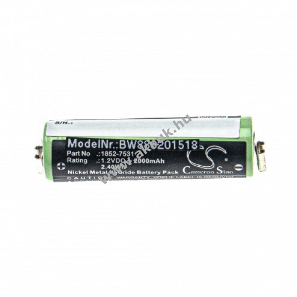 Helyettesítõ akku Moser Easy Style 1881 1.2V, Ni-MH, 2000mAh