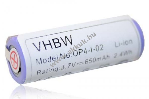 Helyettesítõ akku Philips HS8420 3.7V, Li-Ion, 650mAh