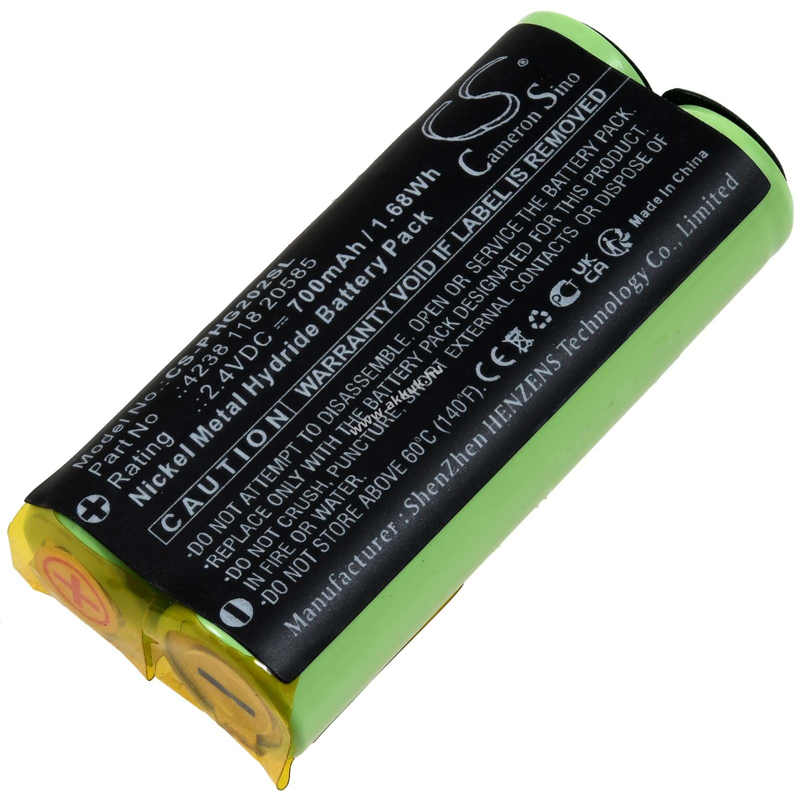 Helyettesítő akku Philips XA2029