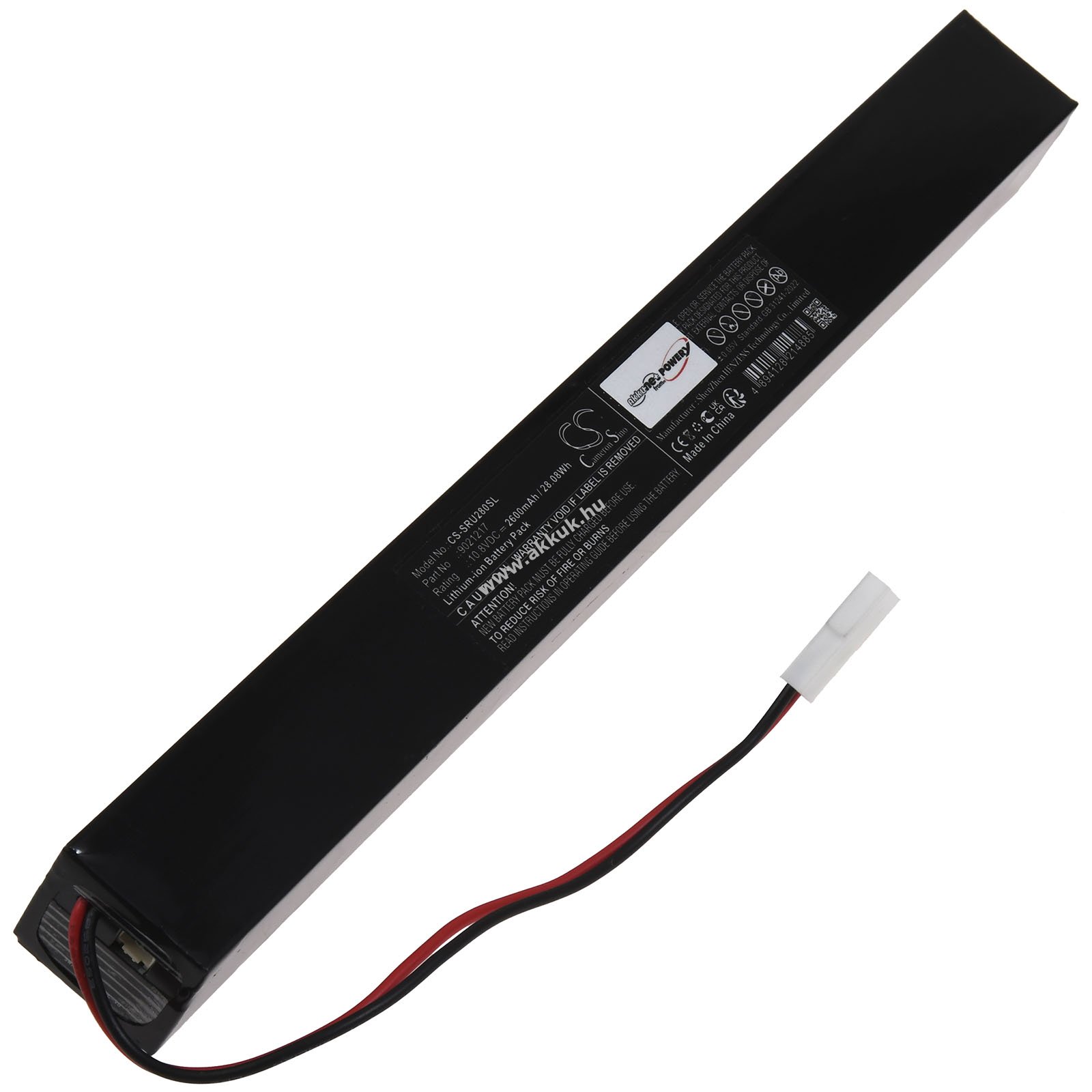 Helyettesítő akku Somfy V1 Roll Up 28 V2 Roll Up rádiós redőnymotorhoz, csőmotorhoz