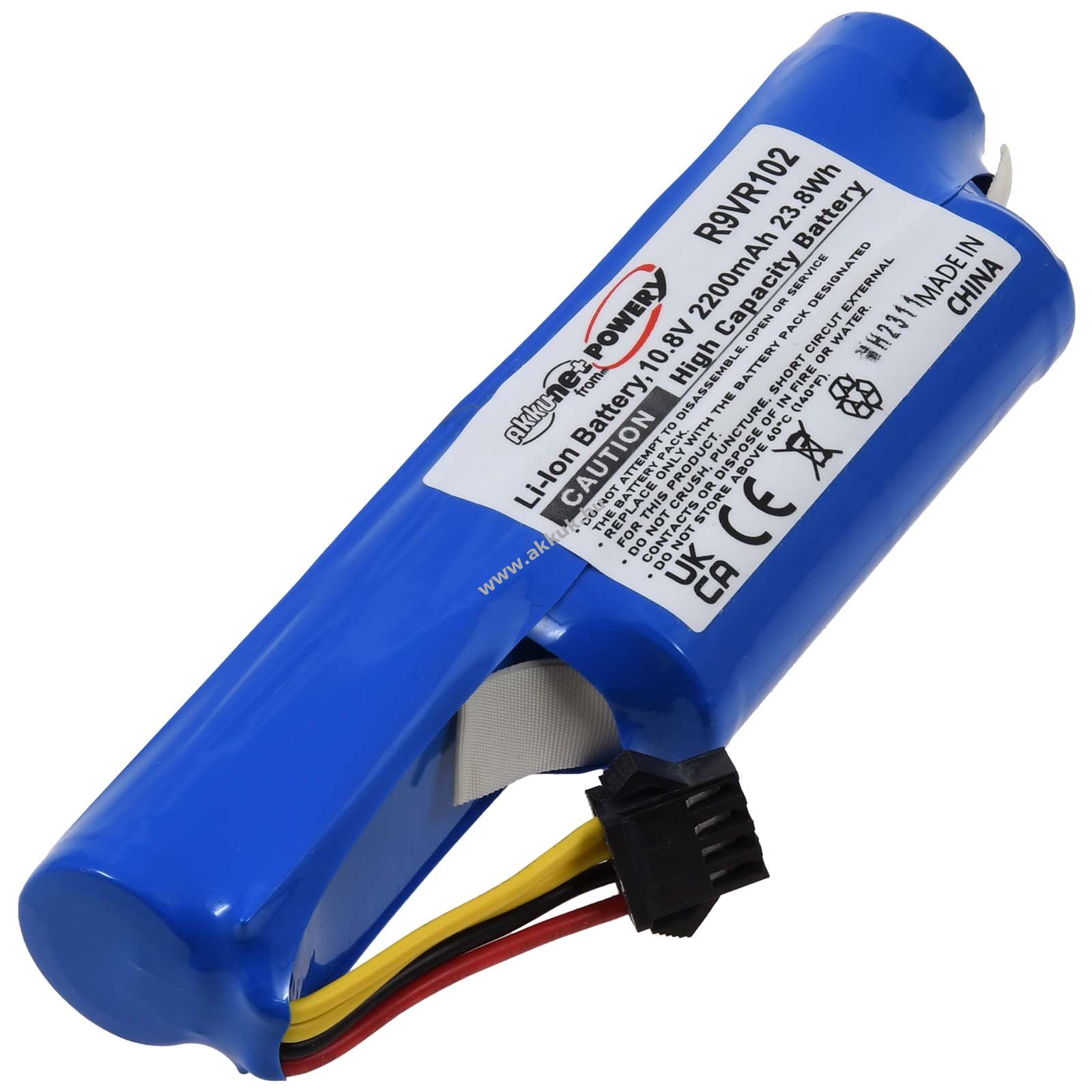 Helyettesítõ akku Vileda VR One / VR 102 típus ML 18650-AA, ML 18650-M26