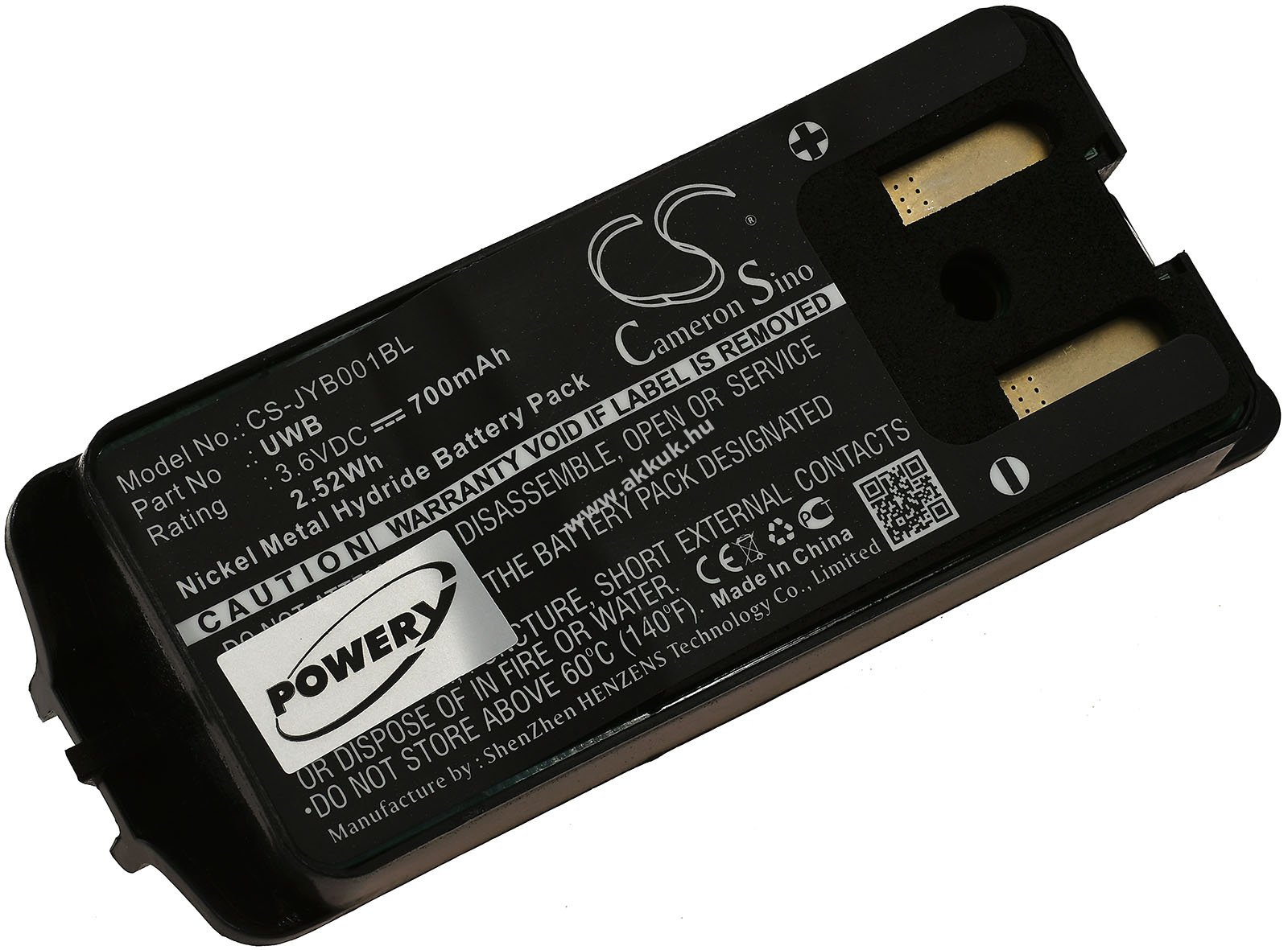 Helyettesítő akku daru távirányító JAY A001, ECU