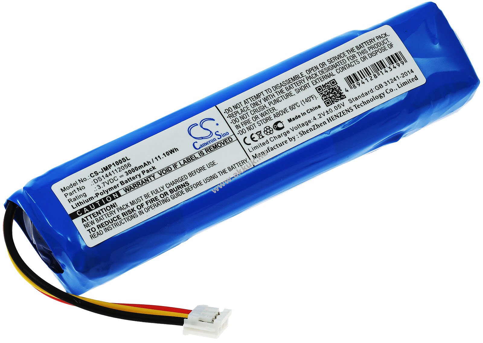 Helyettesítő akku JBL típus DS144112056