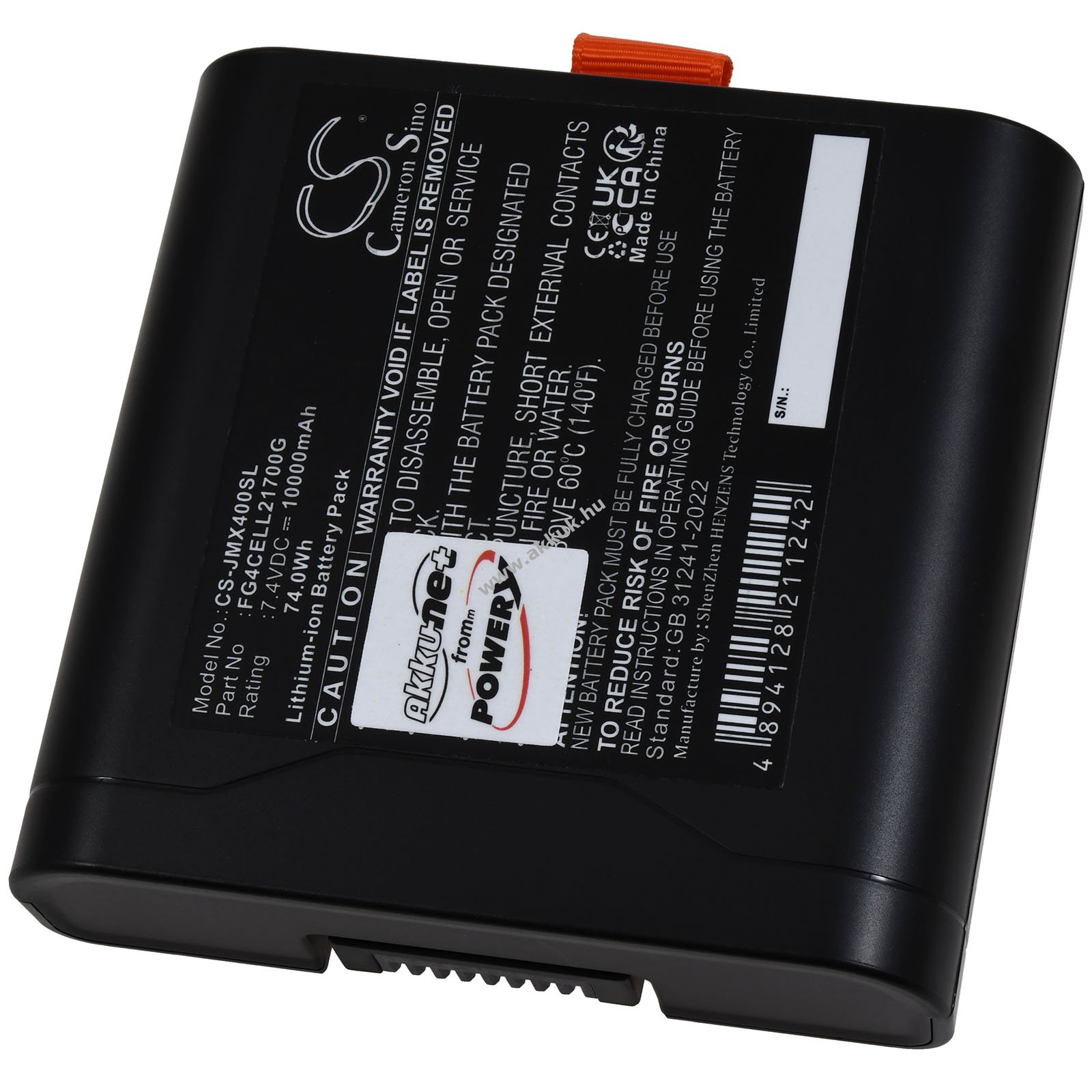 Helyettesítő akku JBL típus FG4CELL21700H