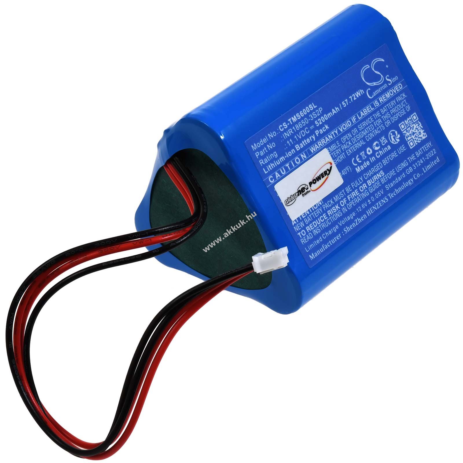 Helyettesítő akku Tronsmart típus INR18650-3S2P
