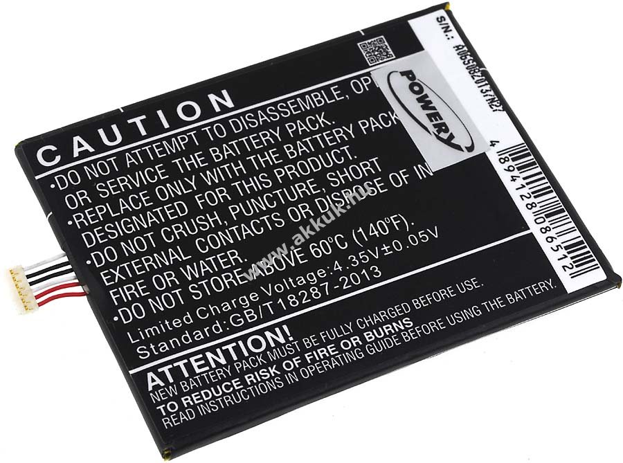 Helyettesítő akku Alcatel OT-6032X 2000mAh Li-Polymer