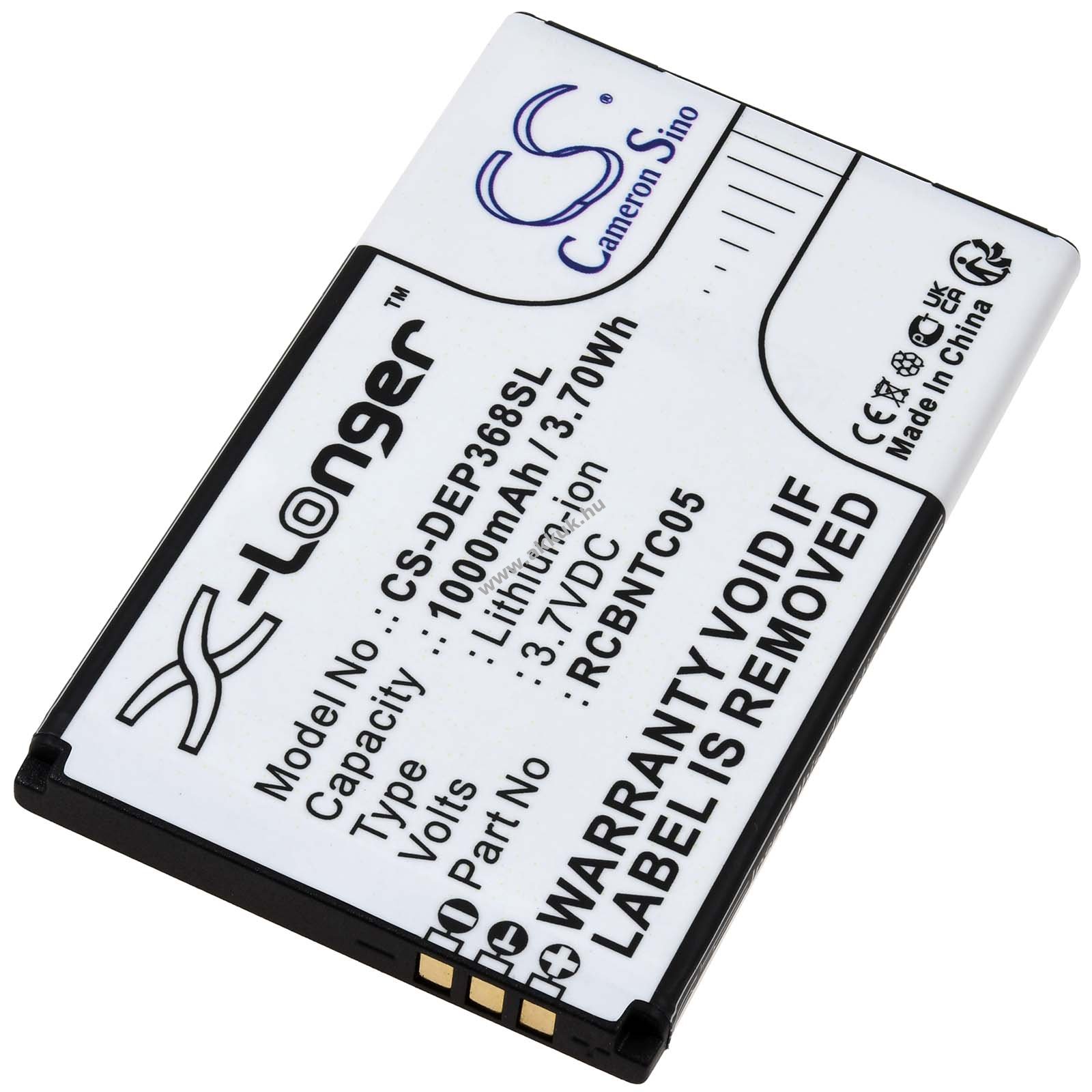Helyettesítő akku Doro Primo 368 Handy 1000mAh Li-Ion