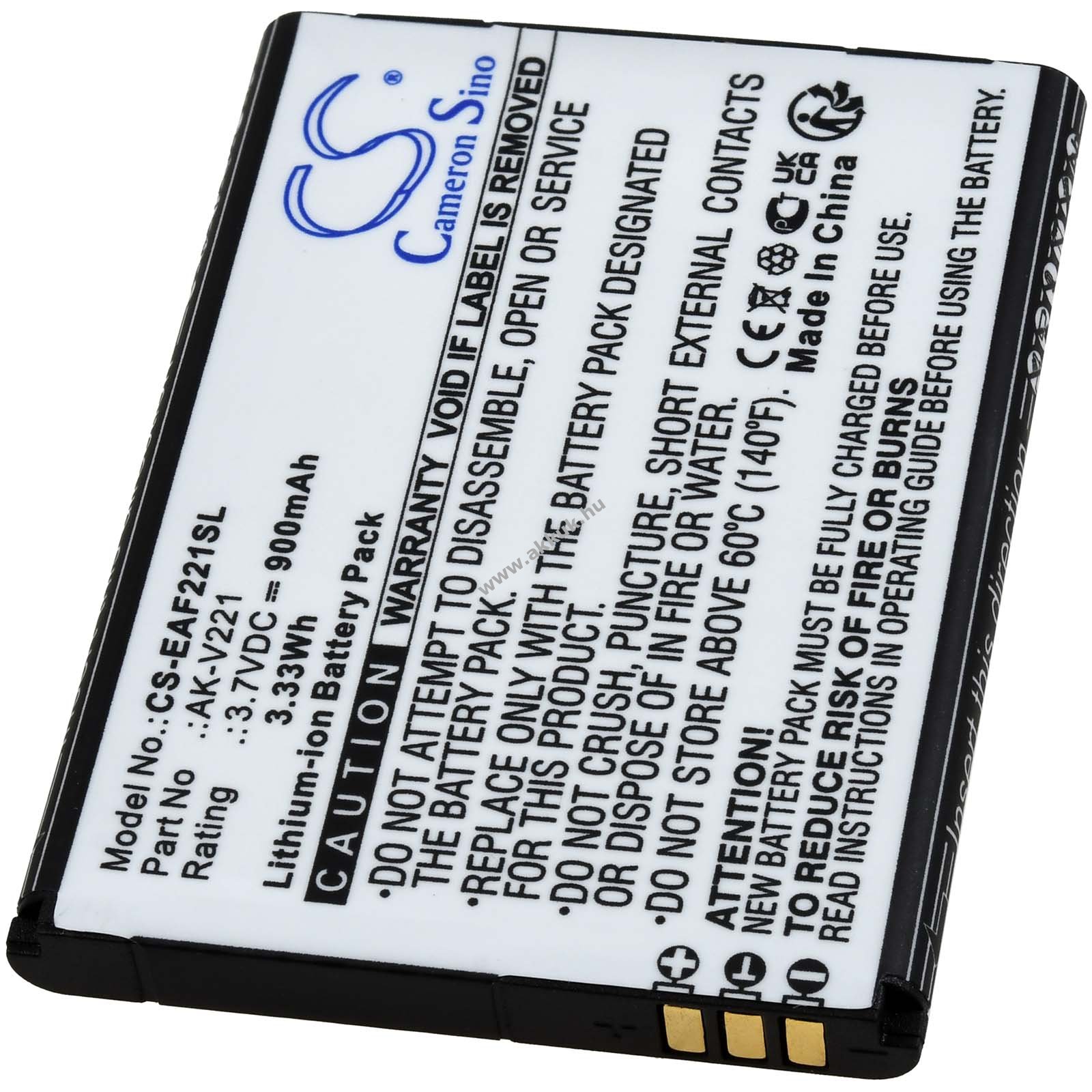 Helyettesítõ akku Emporia típus AK-V221-4G 900mAh Li-Ion