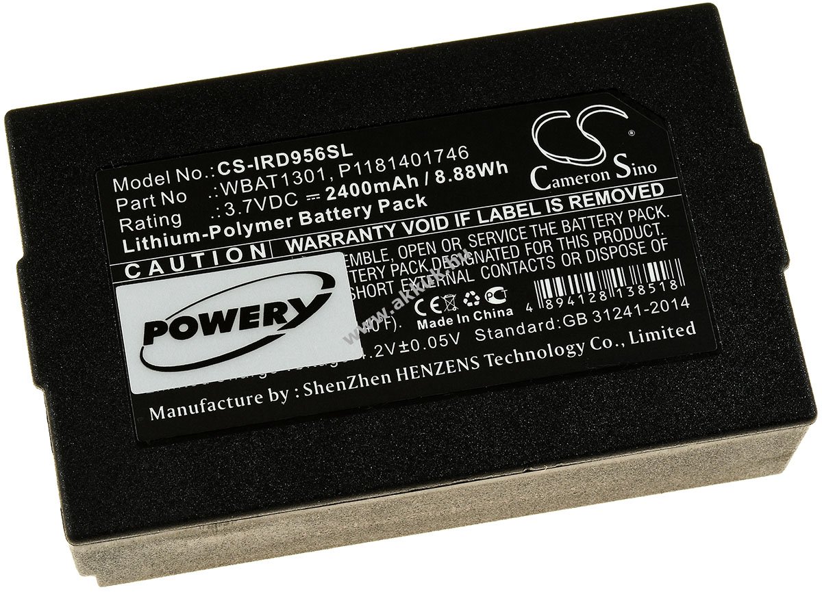 Helyettesítő akku Iridium típus P1181401746 2400mAh Li-Polymer