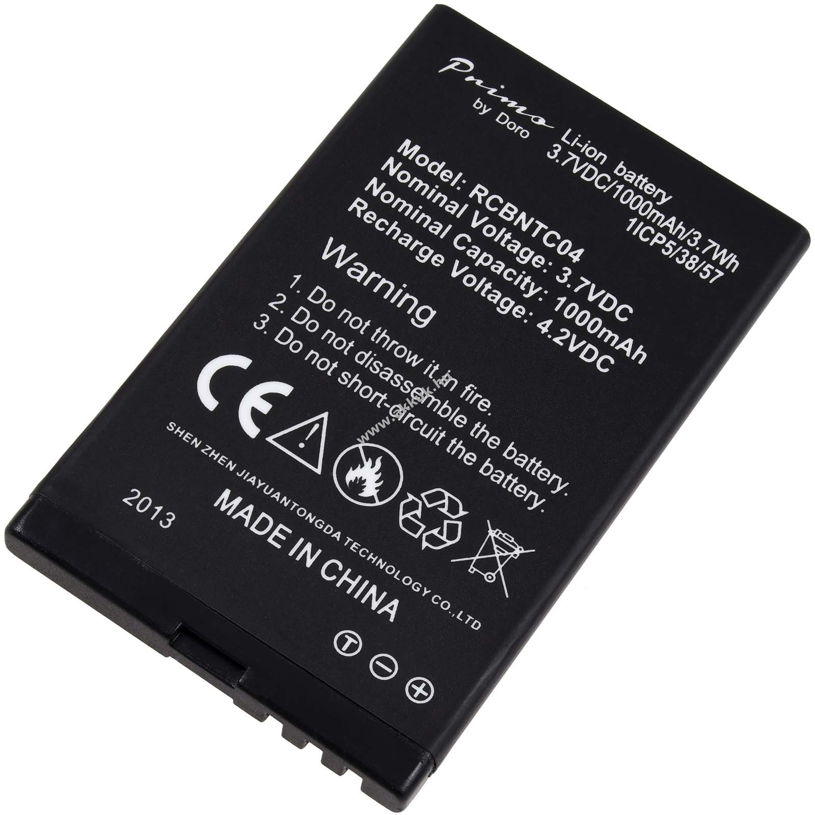 Eredeti akku Doro Primo 366 / típus RCBNTC04 1000mAh Li-Ion