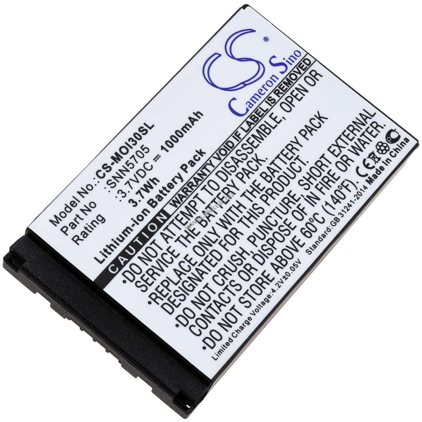 Helyettesítő mobiltelefon akku Motorola i35 1000mAh Li-Ion