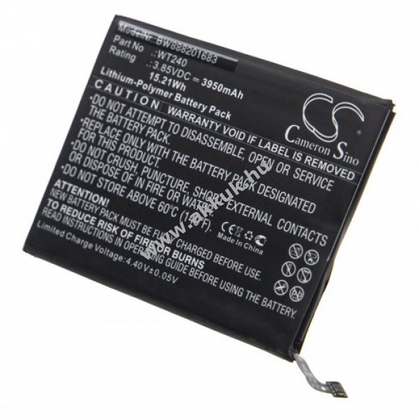 Helyettesítõ akku Nokia 3.2 típus TA-1154 típus WT240, 3950mAh Li-Po