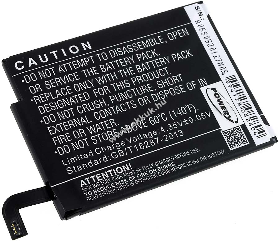 Helyettesítő akku Nokia Lumia 1520 3G 3500mAh Li-Polymer