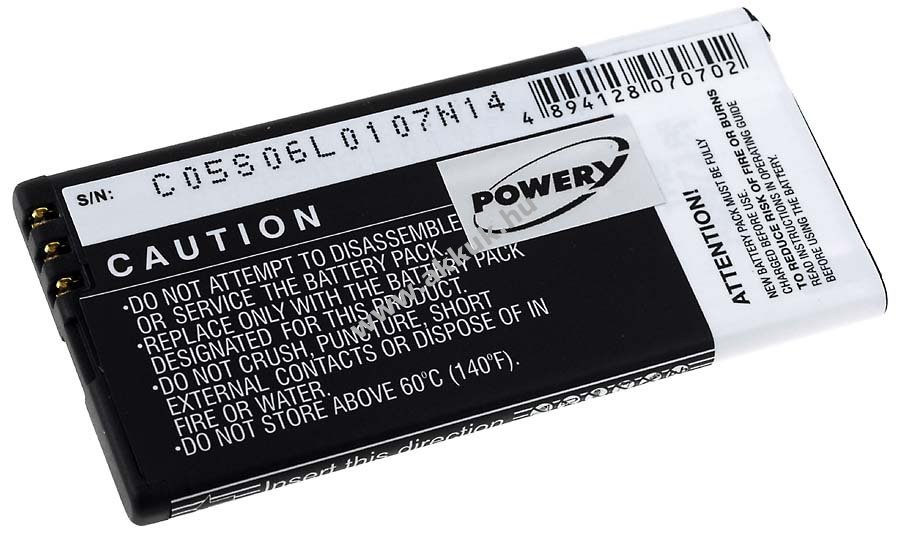 Helyettesítő akku Nokia Lumia 825 1650mAh Li-Ion