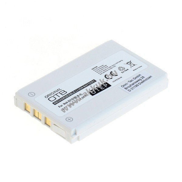 Helyettesítõ akku Nokia típus BLB-2 Li-Ion - Kiárusítás! - A készlet erejéig! 800mAh