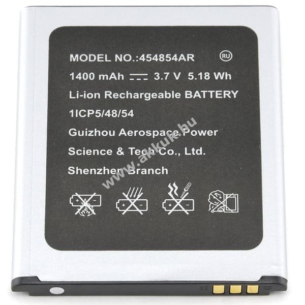 Eredeti akku Panasonic KX-TU160 típus 454854AR 1400mAh