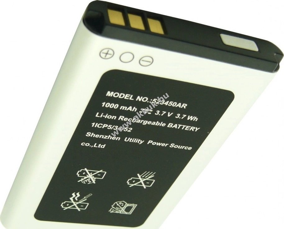 Eredeti akku Panasonic KX-TU110 EXB típus 523450AR 1000mAh