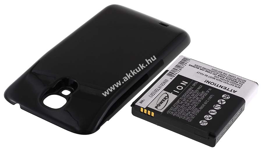 Helyettesítő akku Samsung Galaxy S4 5200mAh fekete Li-Ion