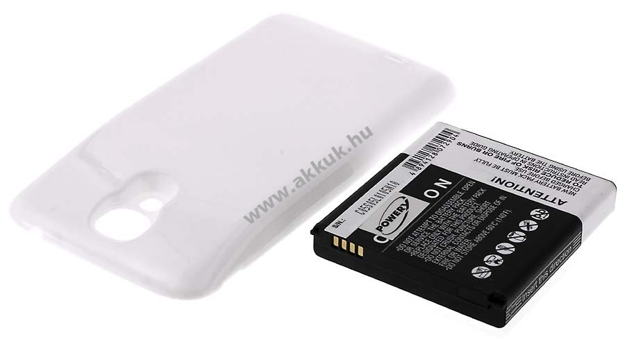 Helyettesítő akku Samsung Galaxy S4 LTE 5200mAh fehér Li-Ion
