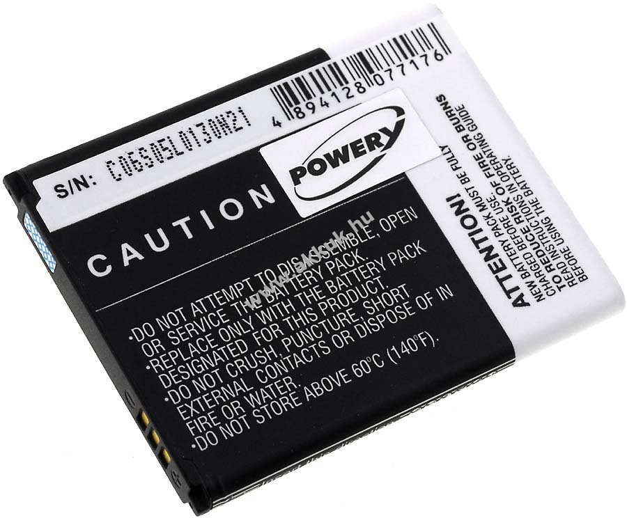 Helyettesítő akku Samsung GT-I8260 1800mAh Li-Ion