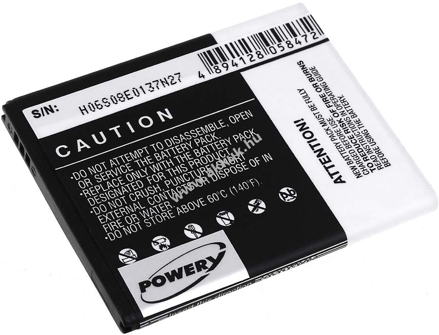 Helyettesítő akku Samsung típus EB445163VU 1500mAh Li-Ion