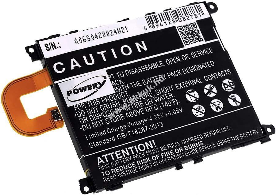 Helyettesítő akku Sony Ericsson Honami Maki 3000mAh Li-Polymer