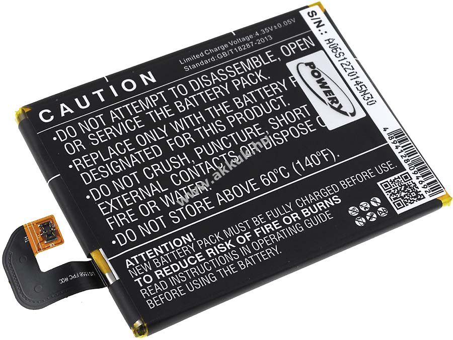 Helyettesítő akku Sony Ericsson SO-02G 3100mAh Li-Polymer