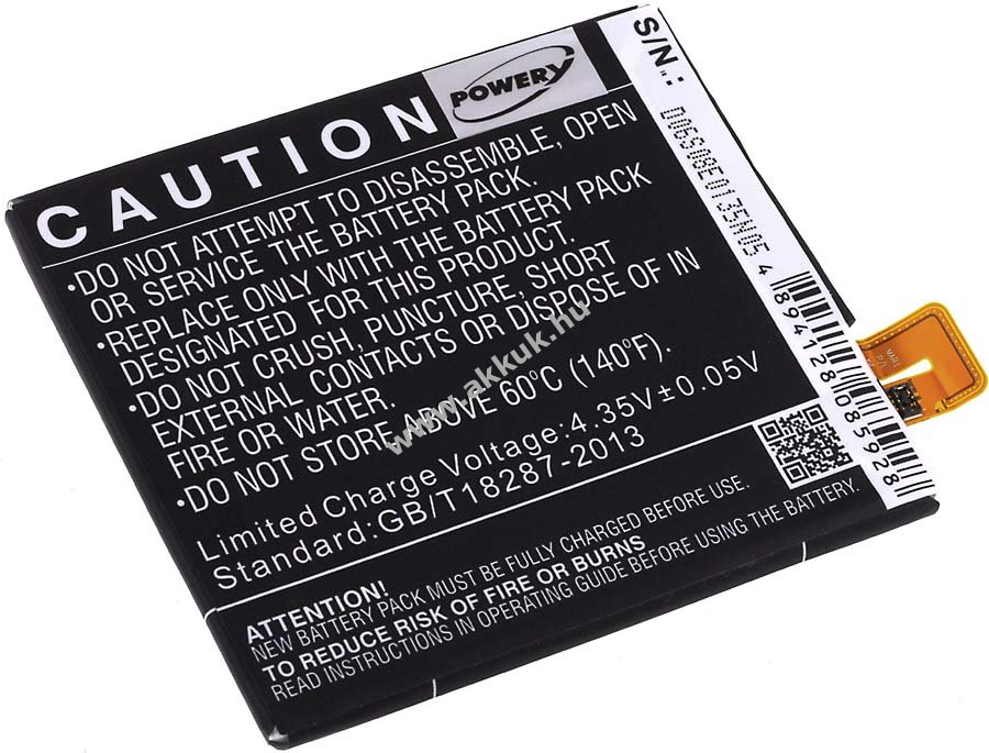 Helyettesítő akku Sony Ericsson Xperia T2 Ultra D5303 3000mAh Li-Polymer