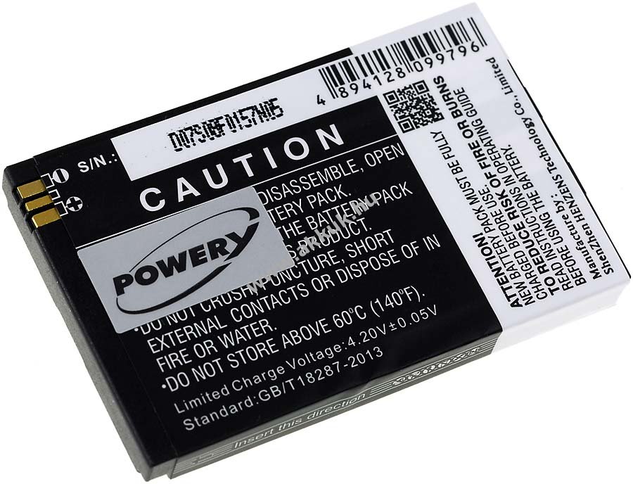 Helyettesítő akku Socketmobile típus XP3-0001100-2 1200mAh Li-Ion
