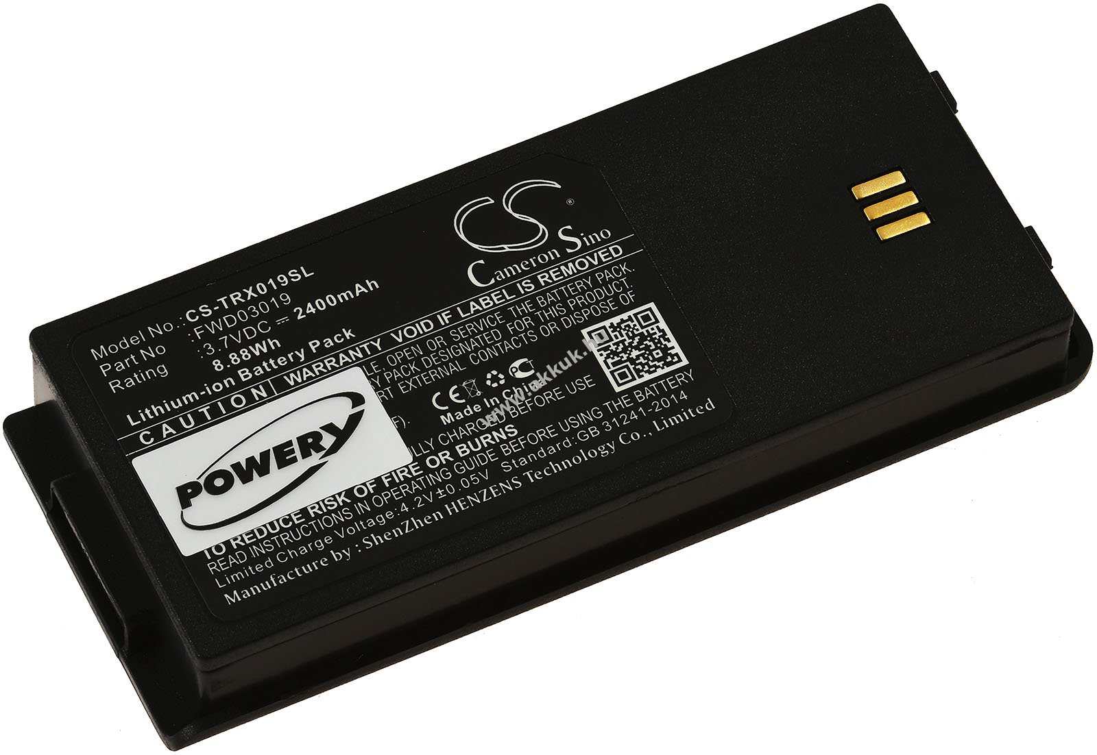 Helyettesítő akku Thuraya típus FWD03019 2400mAh Li-Ion