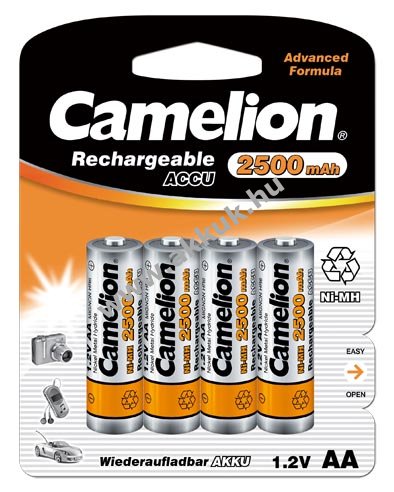 Camelion akku típus HR6 Mignon AA (ceruzaakku típus) 2500mAh 4db/csom.