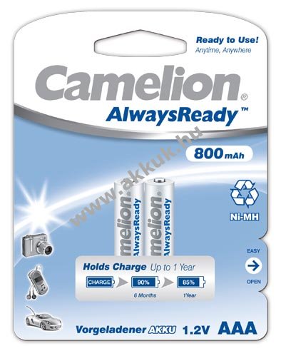 Camelion akku típus 24A AlwaysReady 2db/csom. 800mAh