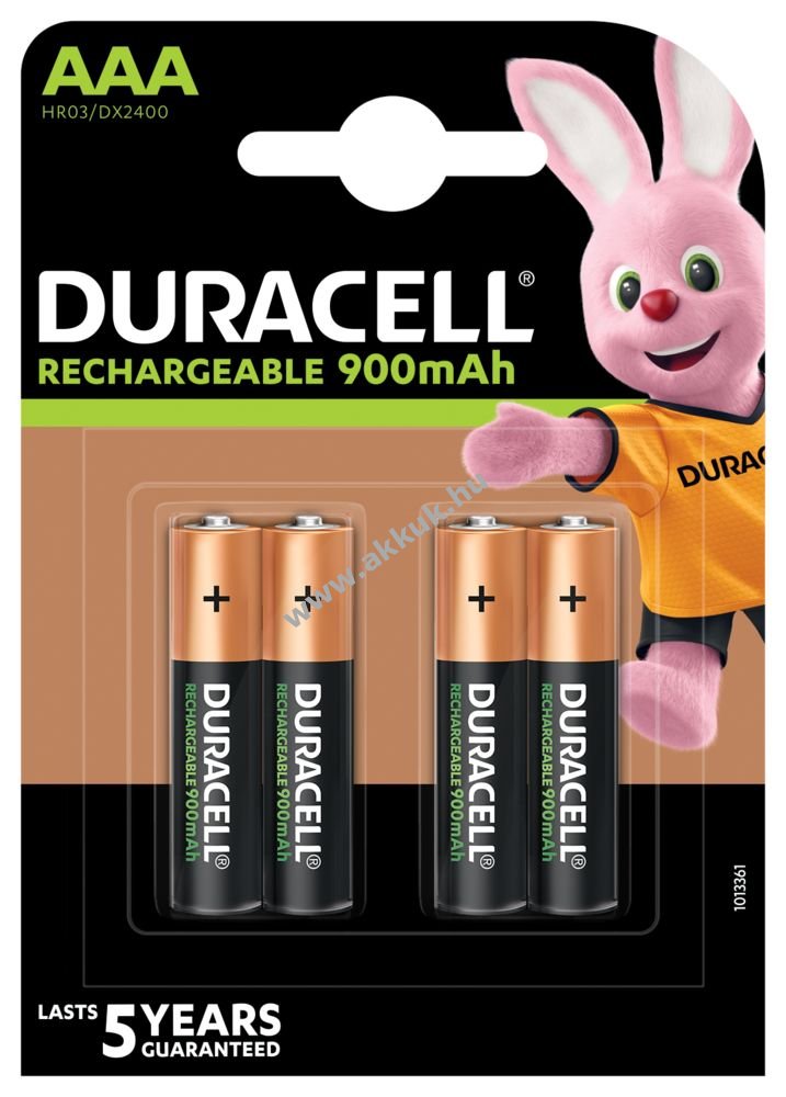 Duracell Duralock Recharge Ultra HR3 Akku 900mAh 4db/csom.