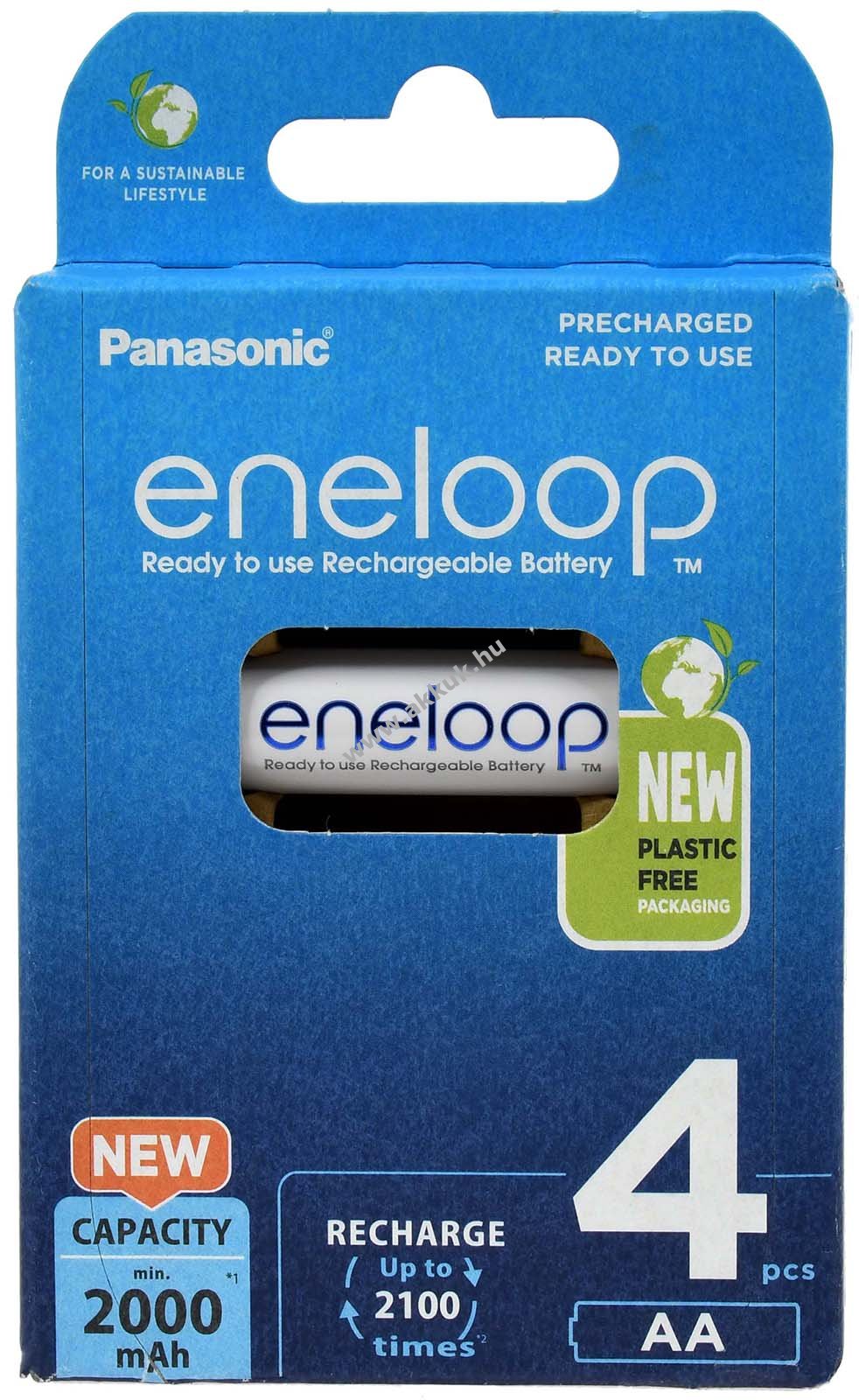 Sanyo/Panasonic eneloop akku típus HR-3UTGB 2000mAh NiMH 4db/csom.