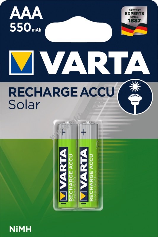 Varta akku Solar HR3-AAA-Micro 550 mAh 2db/csomag