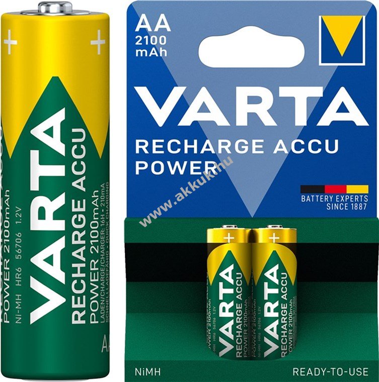 Varta ceruza akku AA Mignon 2100mAh 2db/csomag