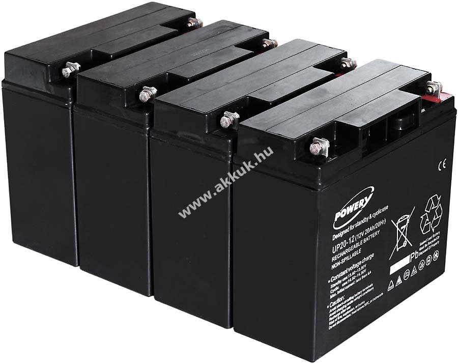 Powery ólom zselés akku szünetmentes APC Smart-UPS SMT3000I 12V 20Ah (helyettesíti 18Ah is)