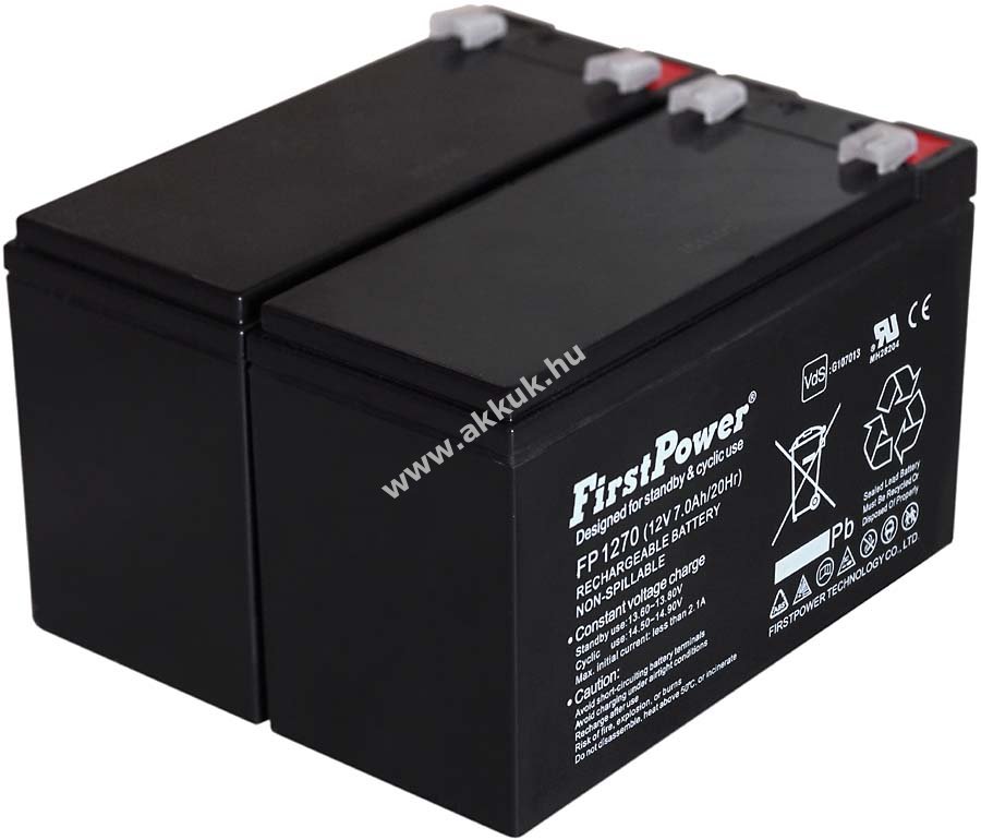 FirstPower ólom zselés akku szünetmenteshez APC Smart-UPS SUA750RMI2U 7Ah 12V
