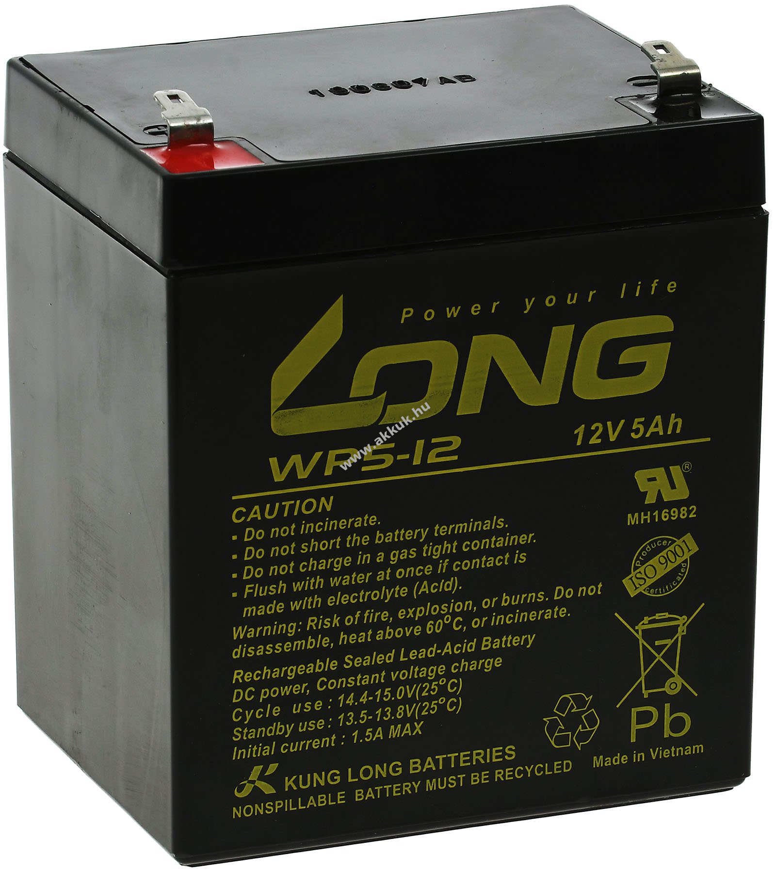 Kung Long ólom akku helyettesíti APC Back-UPS BF500-GR / BF500-RS